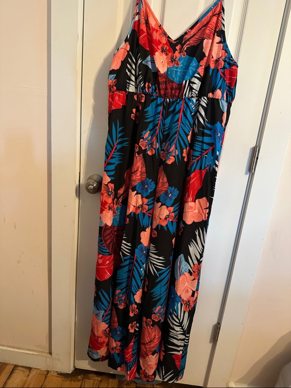 SHEIN Curve Tropical Floral Romper 2X
